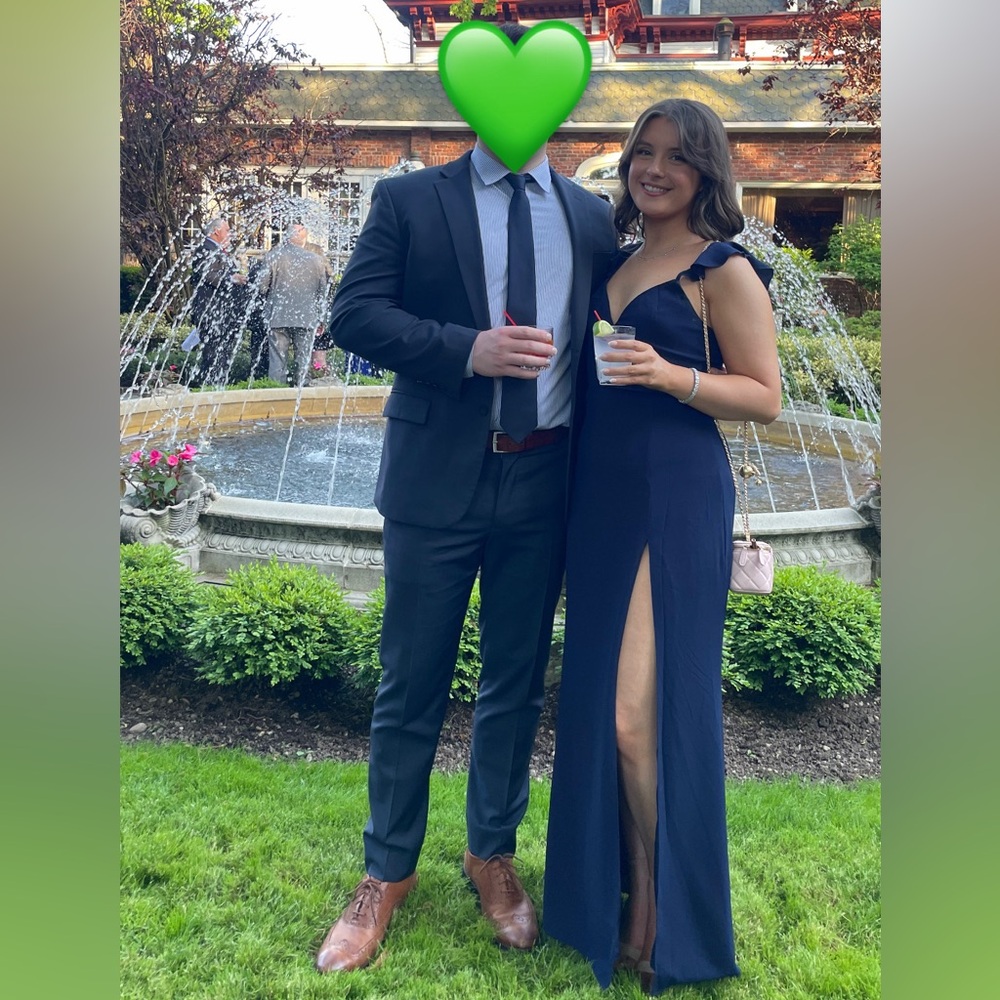 SHOWPO navy blue dress